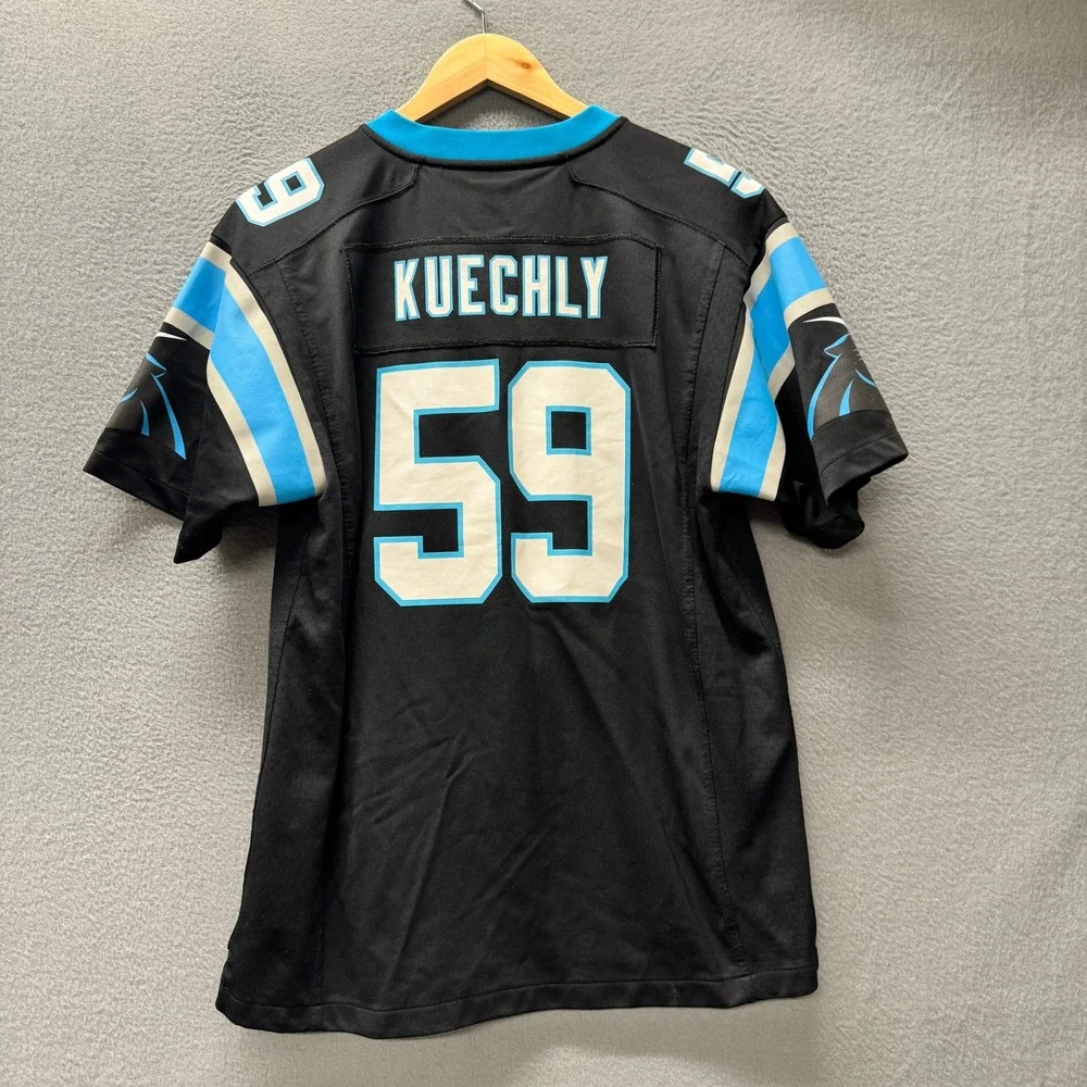 Luke Kuechly Jersey Carolina Panthers NFL Kids Youth XL Black Football #59